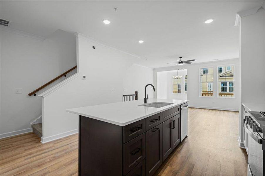 Furnished interior view inside a new home in , Canton (Image 6).