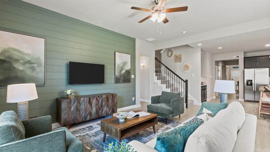 Furnished interior view inside a new home in Treeline, Justin (Image 14).