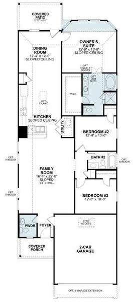 2D floor plan layout of this home in Sorella, Tomball, TX (Image 2). 2D floor plan layout of this home in Sorella, Tomball, TX (Image 2).