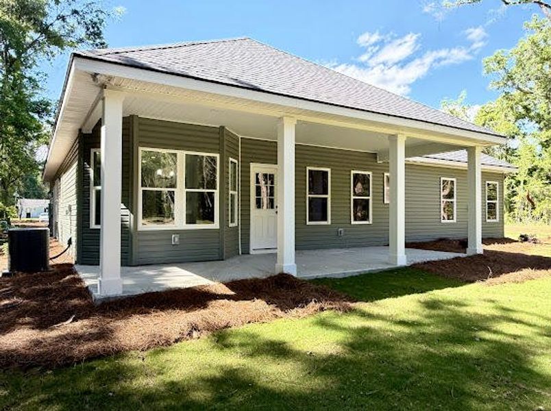 Exterior details and patio area of a home in , McClellanville (Image 3). Exterior details and patio area of a home in , McClellanville (Image 3).