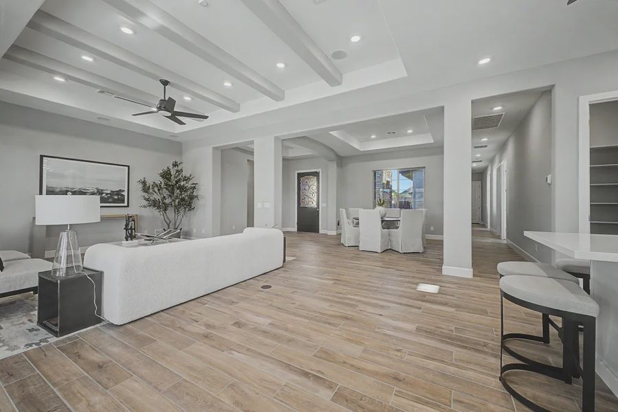 Furnished interior view inside a new home in Bellero Estates, Queen Creek (Image 8).