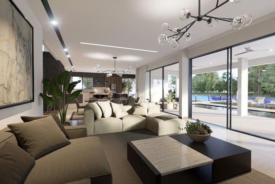 Furnished interior view inside a new home in , Port Charlotte (Image 7).