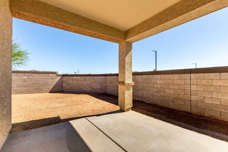 Exterior details and patio area of a home in The Villages at North Copper Canyon, Surprise (Image 3).