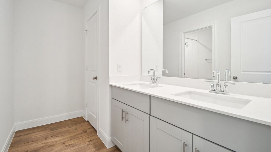 Furnished interior view inside a new home in Railhead, Cedar Creek (Image 8).