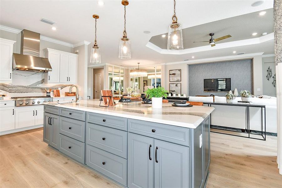 Furnished interior view inside a new home in Esplanade at Skye Ranch, Sarasota (Image 3). Furnished interior view inside a new home in Esplanade at Skye Ranch, Sarasota (Image 3).