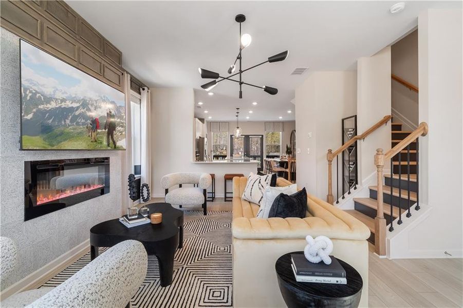 Furnished interior view inside a new home in Daybreak, Newnan (Image 40).
