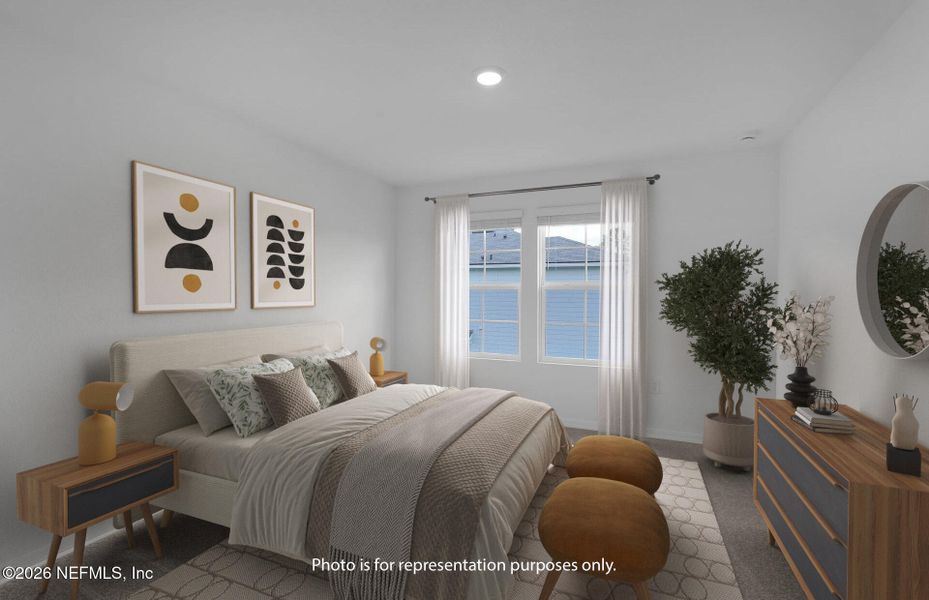 Furnished interior view inside a new home in , Jacksonville (Image 5).