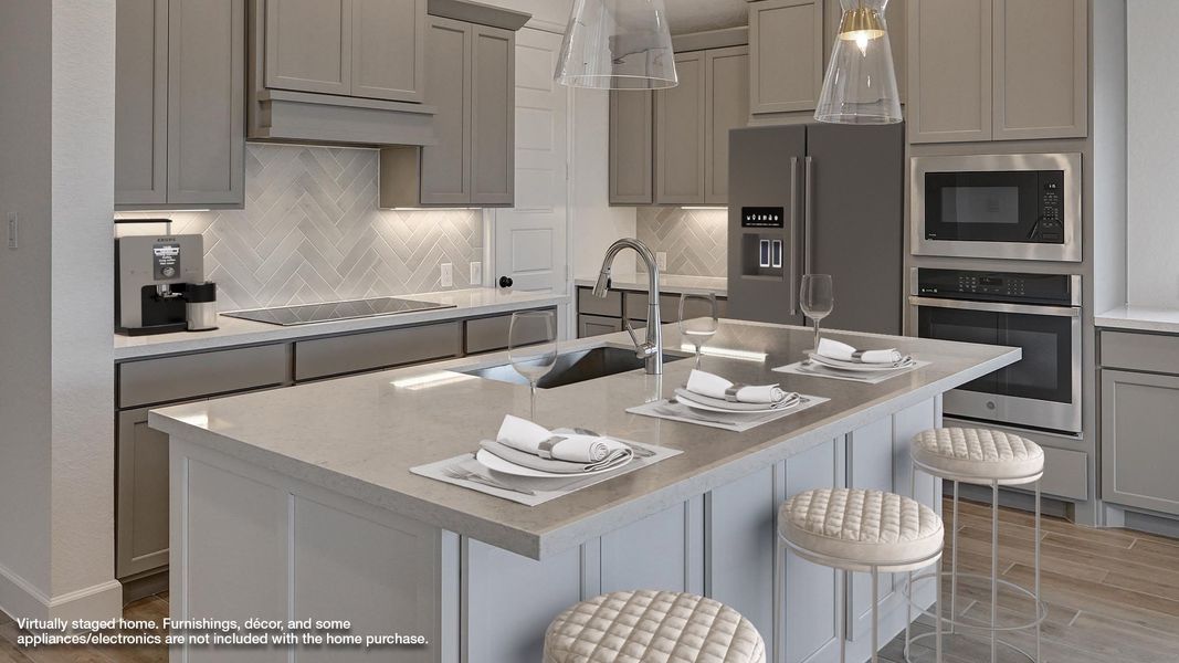 Furnished interior view inside a new home in Alsatian Oaks 50', Castroville (Image 4). Furnished interior view inside a new home in Alsatian Oaks 50', Castroville (Image 4).