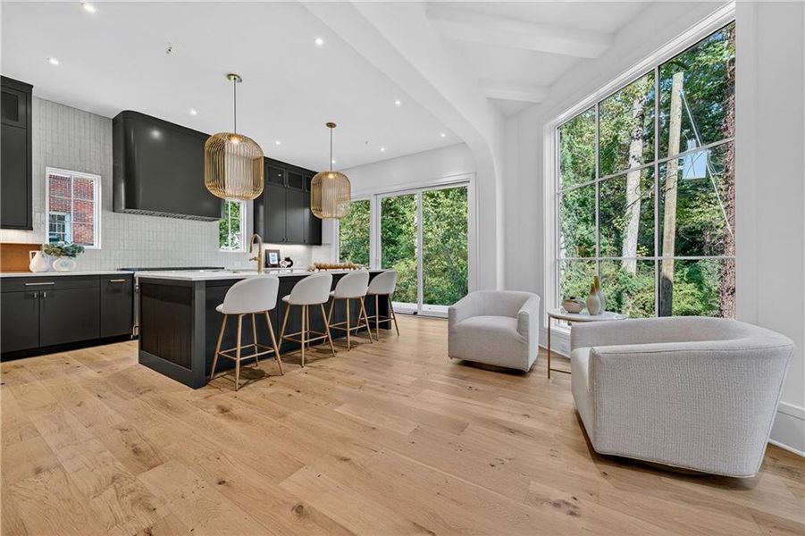 Furnished interior view inside a new home in , Atlanta (Image 39).