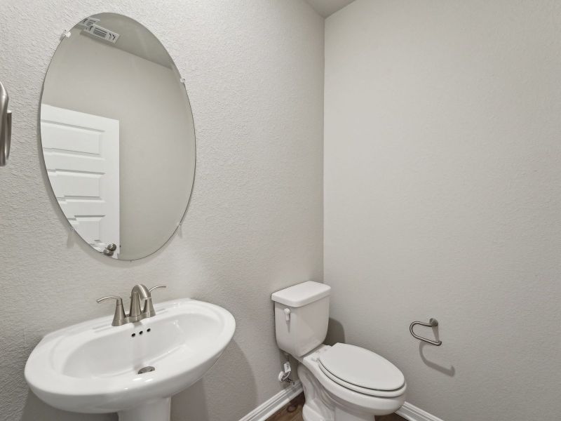 Furnished interior view inside a new home in Riverbend at Double Eagle - Boulevard Collection, Cedar Creek (Image 6).
