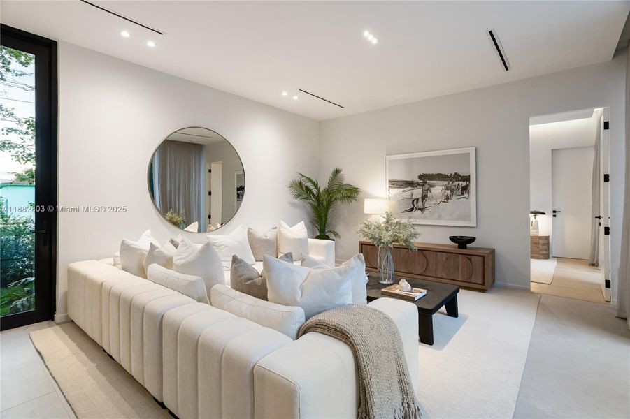 Furnished interior view inside a new home in , Miami (Image 7). Furnished interior view inside a new home in , Miami (Image 7).