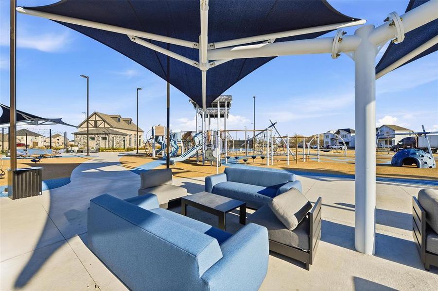 View of patio with a residential view