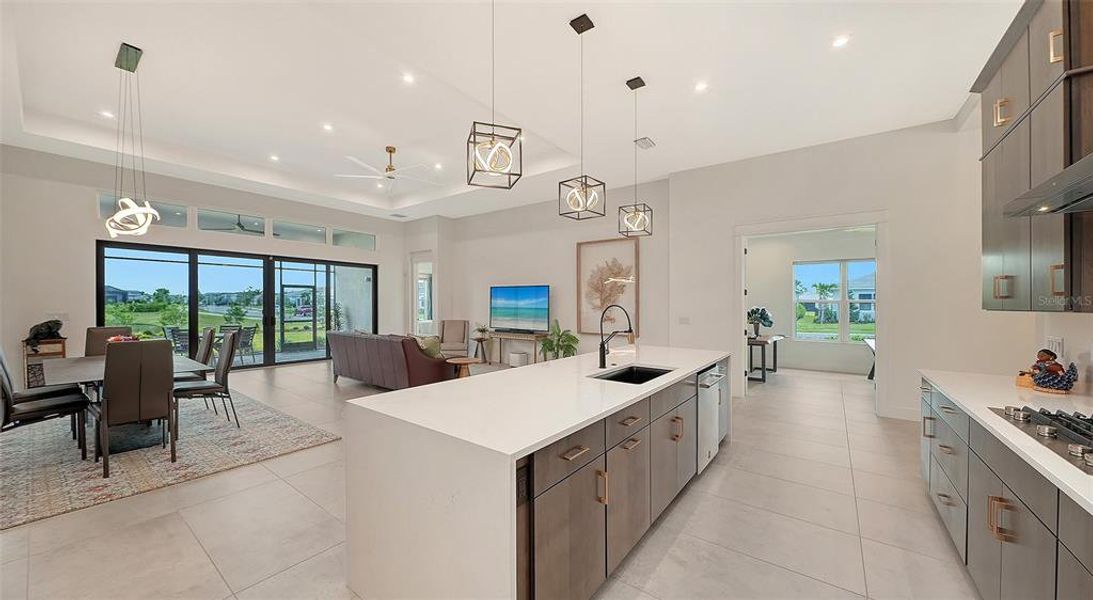 Furnished interior view inside a new home in , Sarasota (Image 12).