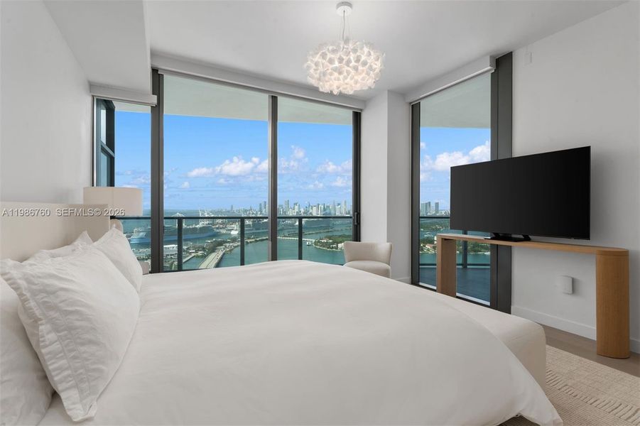 Furnished interior view inside a new home in , Miami Beach (Image 10).