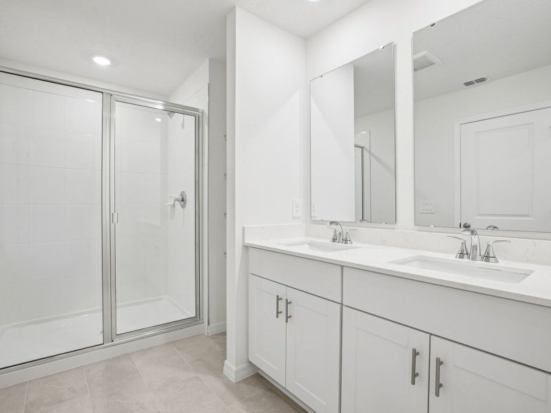 Furnished interior view inside a new home in The Reserve at Hammock Oaks Townes, Lady Lake (Image 5).