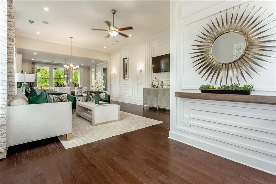 Furnished interior view inside a new home in , Hoschton (Image 12).