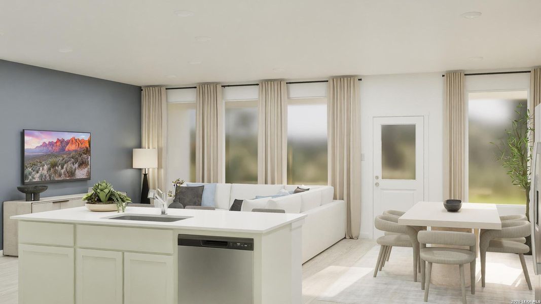 Furnished interior view inside a new home in Voss Farms, New Braunfels (Image 32).