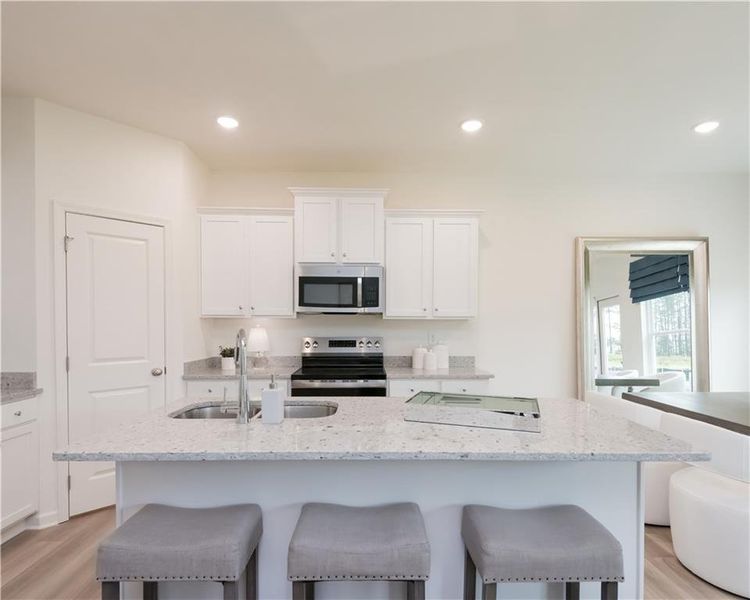 Furnished interior view inside a new home in , Conyers (Image 11).