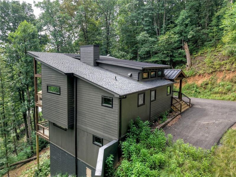 Exterior details and patio area of a home in , Blue Ridge (Image 29). Exterior details and patio area of a home in , Blue Ridge (Image 29).