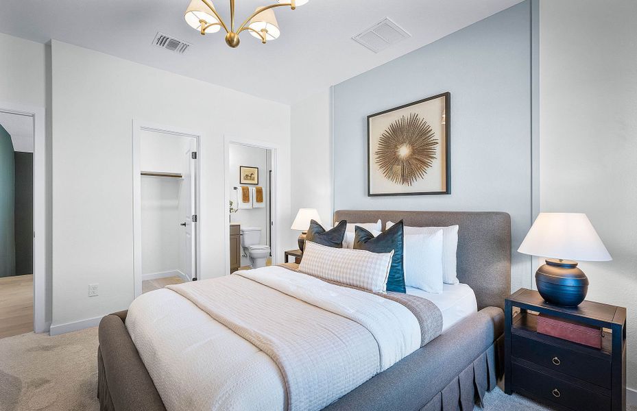 Representative furnished interior of a home built from the Sanford by Pulte Homes in Kuempel Farms, Pflugerville (Image 49).