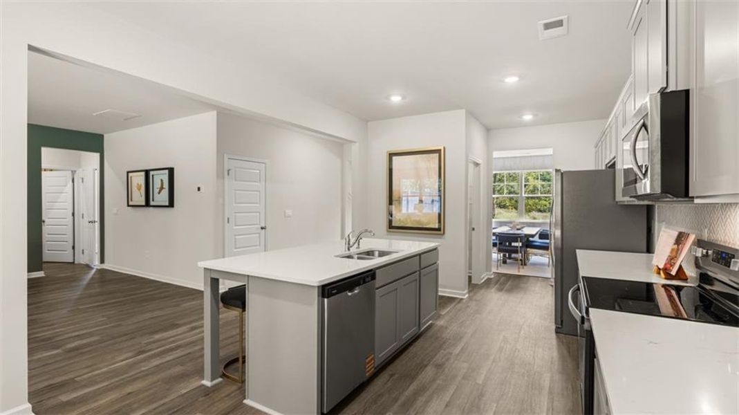 Furnished interior view inside a new home in Jackson Landing, Jefferson (Image 55). Furnished interior view inside a new home in Jackson Landing, Jefferson (Image 55).