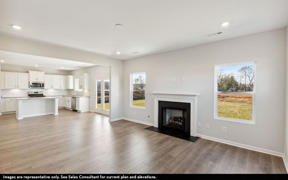 Representative unfurnished interior of a home built from the Magellan by CastleRock Communities in McCain's Station, Gallatin (Image 13).