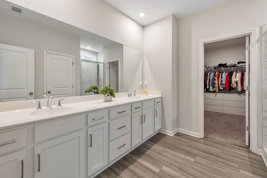 Furnished interior view inside a new home in , Holly Springs (Image 10). Furnished interior view inside a new home in , Holly Springs (Image 10).