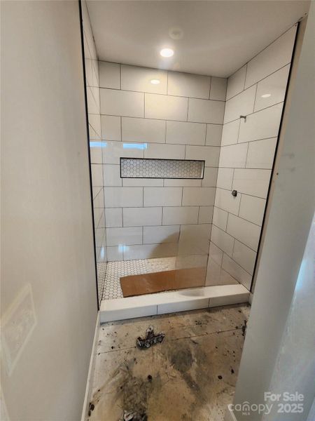 Primary main level shower