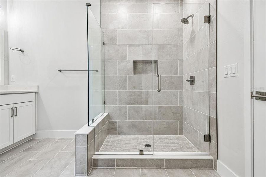 Furnished interior view inside a new home in Towns at Union, St. Petersburg (Image 17).