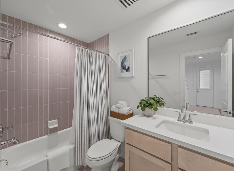 Furnished interior view inside a new home in Highland Commons, Houston (Image 9).