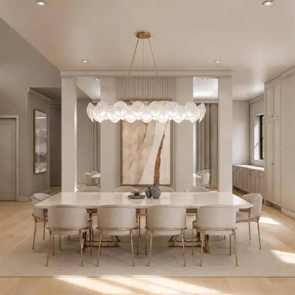 Furnished interior view inside a new home in , Orlando (Image 15).