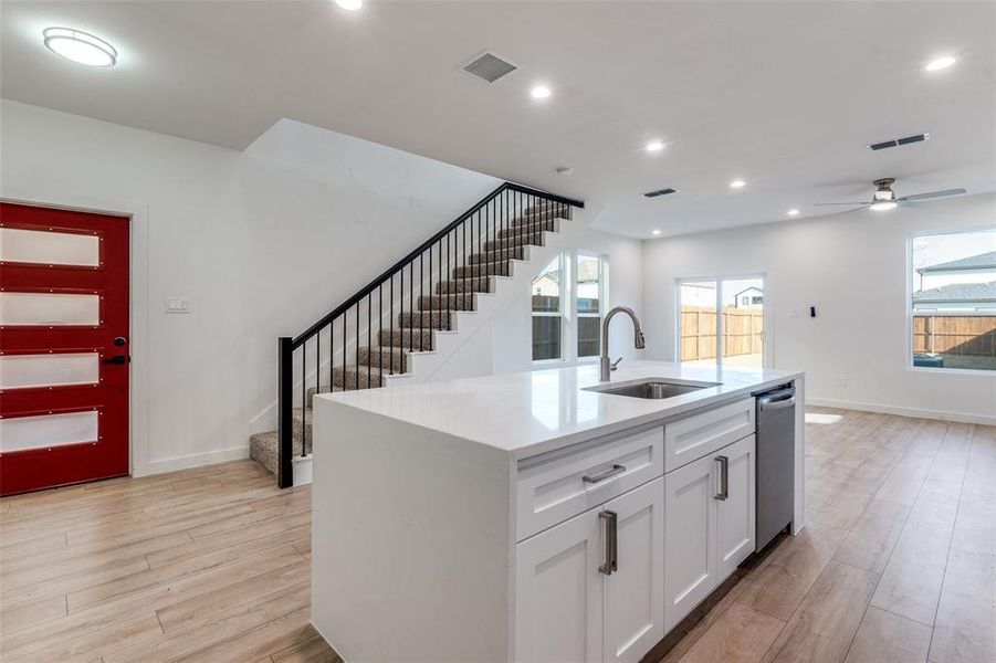 Furnished interior view inside a new home in , Dallas (Image 4).