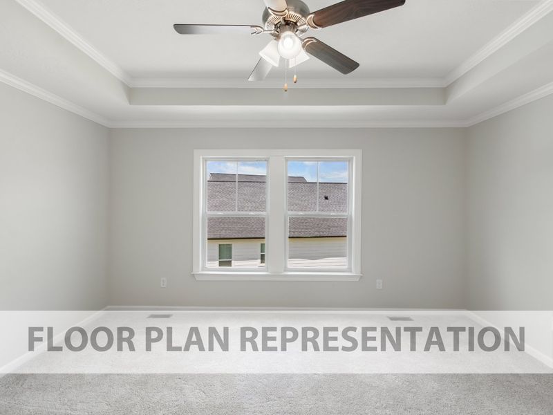 Primary Bedroom | Wren Plan by Ivey Homes in Grovetown GA