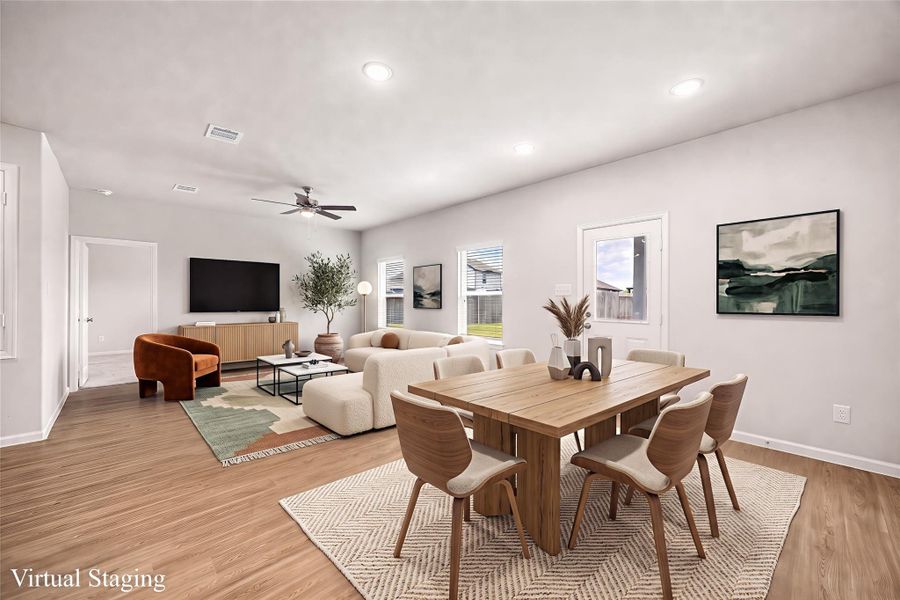 Furnished interior view inside a new home in Granger Pines, Conroe (Image 7).