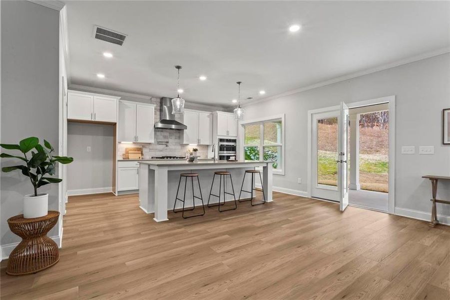 Furnished interior view inside a new home in , Dallas (Image 10).