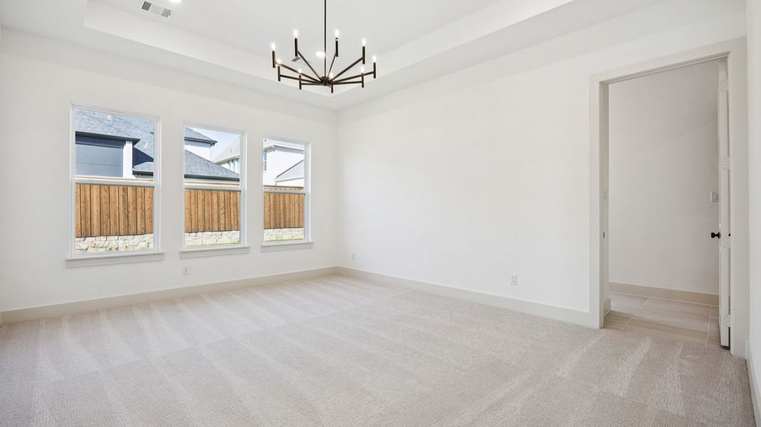 Representative unfurnished interior of a home built from the Bennett by Southgate Homes in Painted Tree 60' Series, McKinney (Image 23). Representative unfurnished interior of a home built from the Bennett by Southgate Homes in Painted Tree 60' Series, McKinney (Image 23).