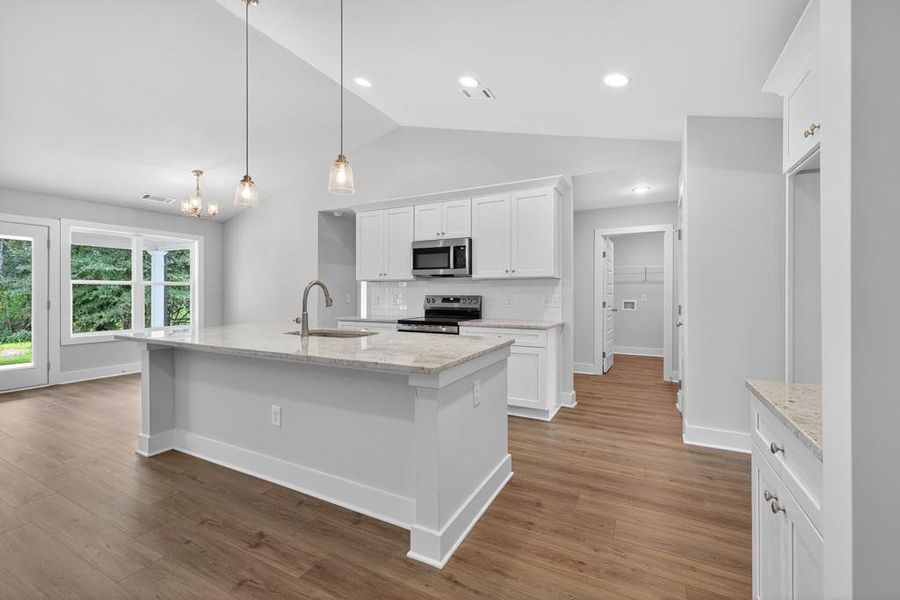 Furnished interior view inside a new home in , Statham (Image 10).