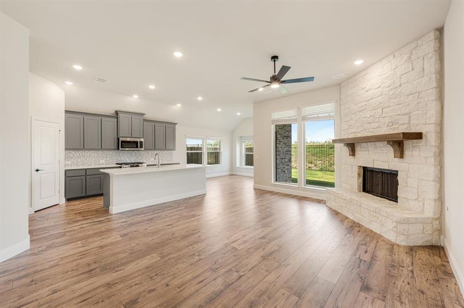 Furnished interior view inside a new home in Godley Ranch Classic, Godley (Image 6). Furnished interior view inside a new home in Godley Ranch Classic, Godley (Image 6).