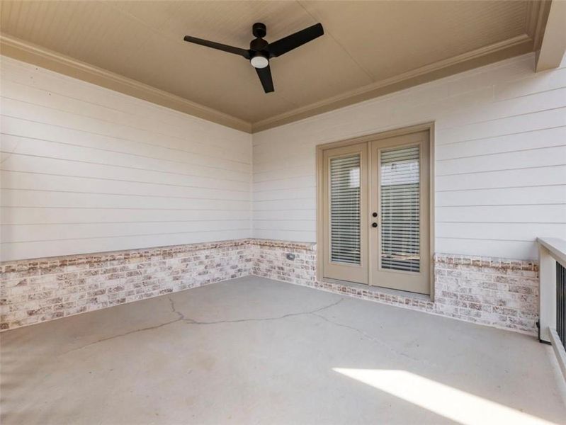 Exterior details and patio area of a home in , Buford (Image 3).