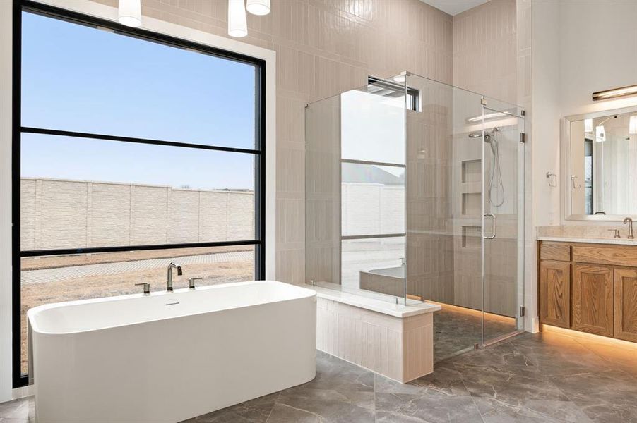 Furnished interior view inside a new home in , Prosper (Image 11).