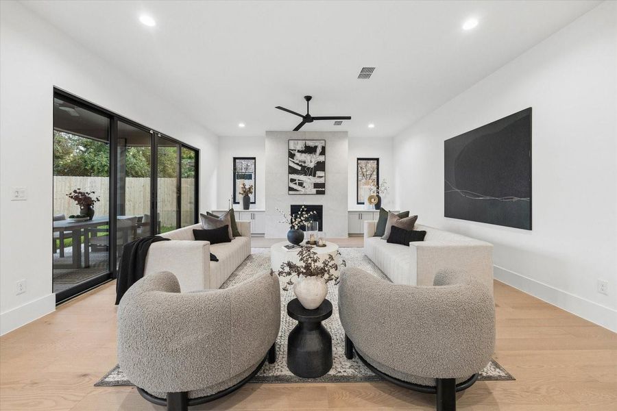 Furnished interior view inside a new home in , Houston (Image 8).