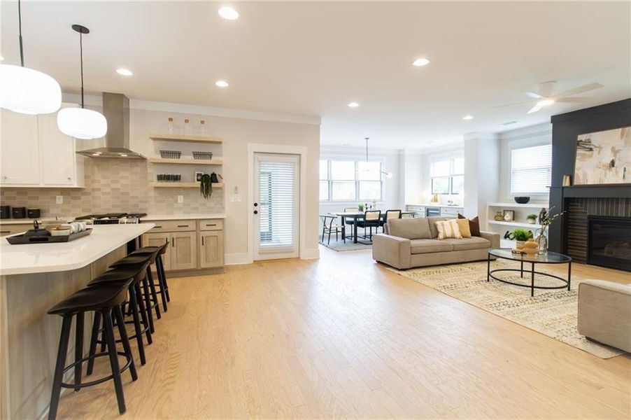 Furnished interior view inside a new home in , Scottdale (Image 30). Furnished interior view inside a new home in , Scottdale (Image 30).
