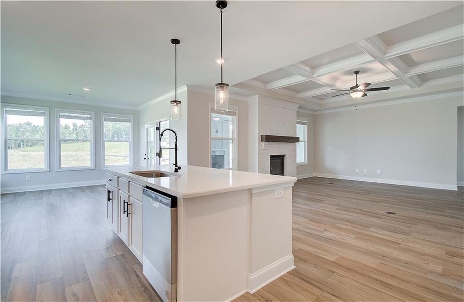 Furnished interior view inside a new home in Mallard’s Landing, Jefferson (Image 7).