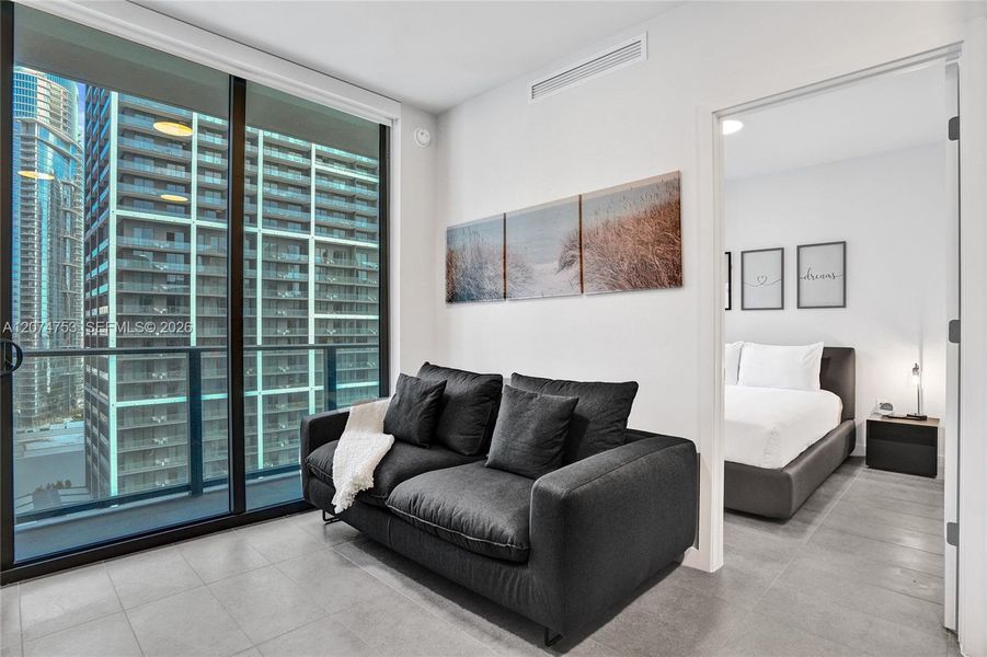 Furnished interior view inside a new home in , Miami (Image 10). Furnished interior view inside a new home in , Miami (Image 10).