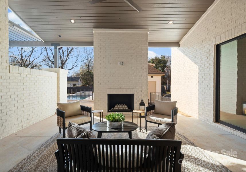 Exterior details and patio area of a home in , Charlotte (Image 26). Exterior details and patio area of a home in , Charlotte (Image 26).