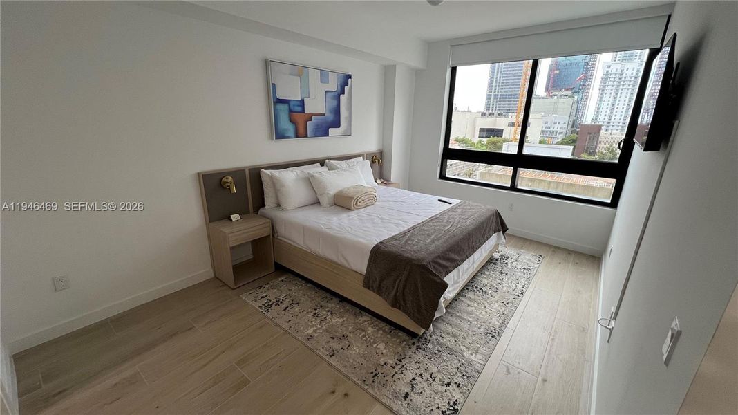 Furnished interior view inside a new home in , Miami (Image 13).