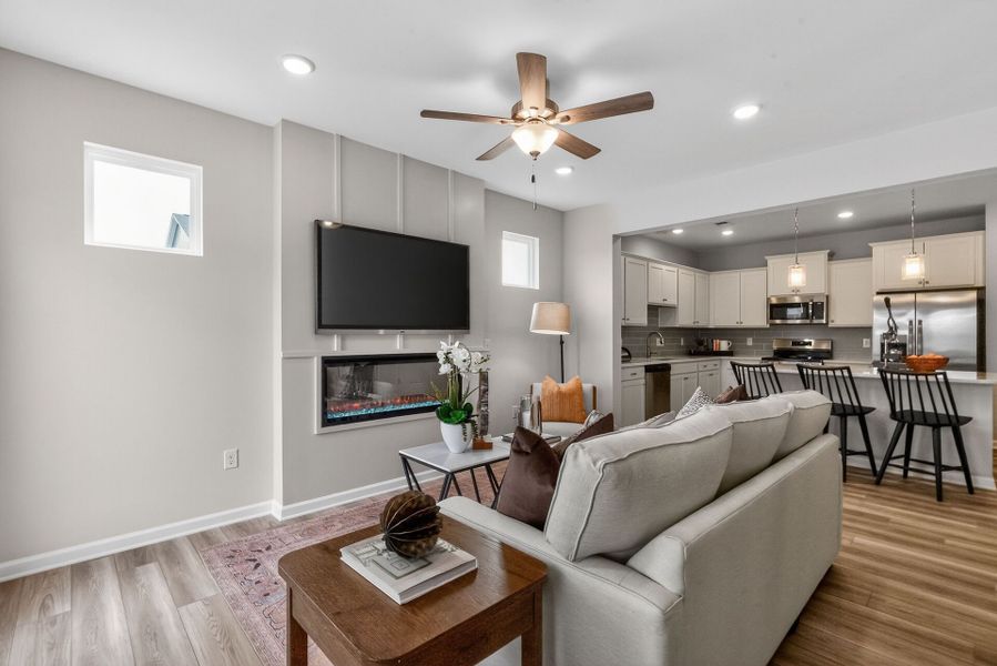 Furnished interior view inside a new home in Cape Overlook, Lillington (Image 8).
