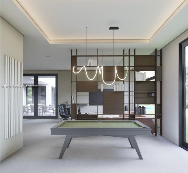 Furnished interior view inside a new home in , Miami (Image 8). Furnished interior view inside a new home in , Miami (Image 8).