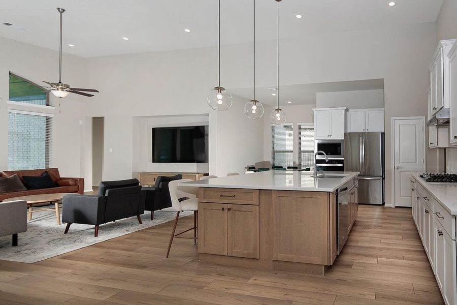 Furnished interior view inside a new home in The Meadows at Imperial Oaks, Conroe (Image 5).