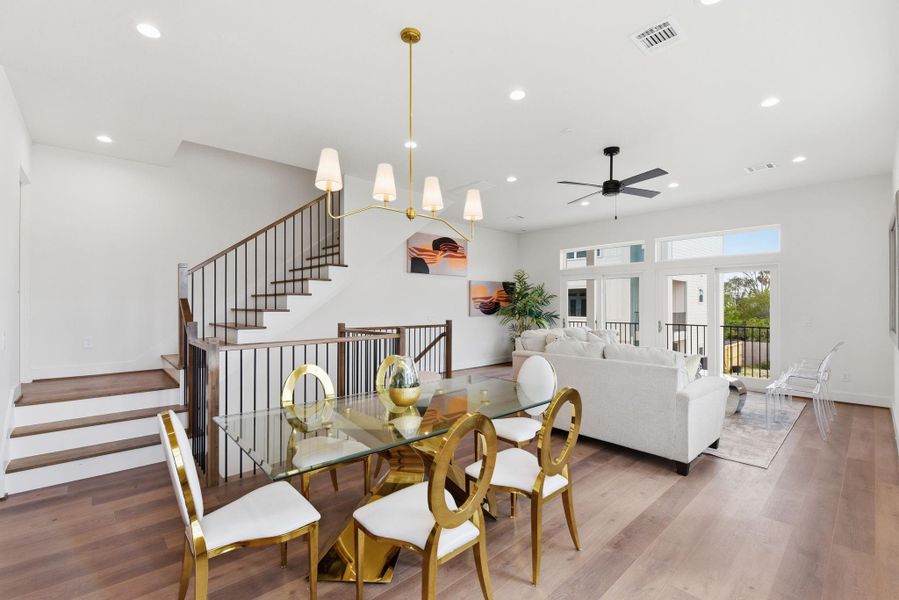 Furnished interior view inside a new home in , Houston (Image 11).